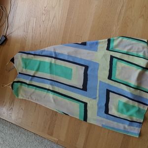 Anthropologie Color block Maxi Dress